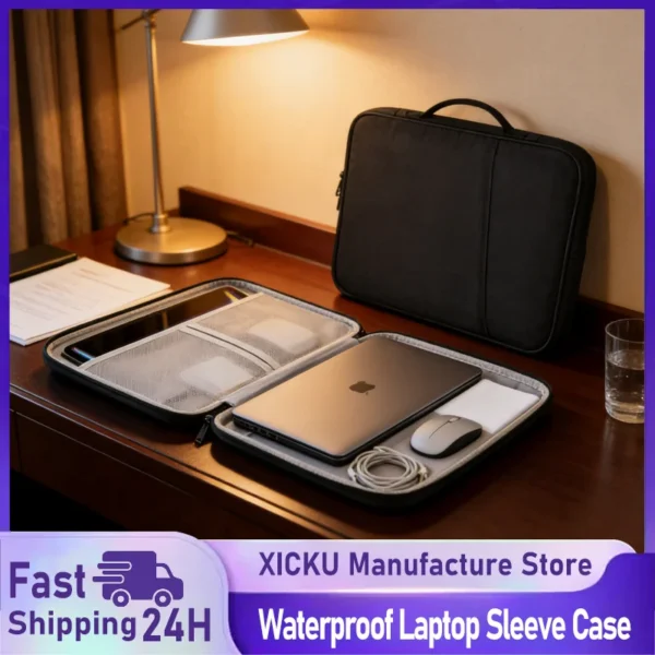Waterproof Shockproof Handle Bag Laptop Sleeve Case for Macbook Air 11 13 Inch M4 M3 M2 Chip Mac Book Cover Accessories — MAC