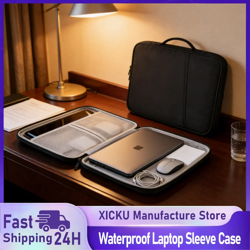 Waterproof Shockproof Handle Bag Laptop Sleeve Case for Macbook Air 11 13 Inch M4 M3 M2 Chip Mac Book Cover Accessories — MAC