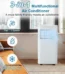 10,000 BTU Portable Air Conditioner - 3-in-1 Cooling, Dehumidifying & Fan Ultra-Quiet Indoor AC Unit, Remote Control for Bedroom — Generic