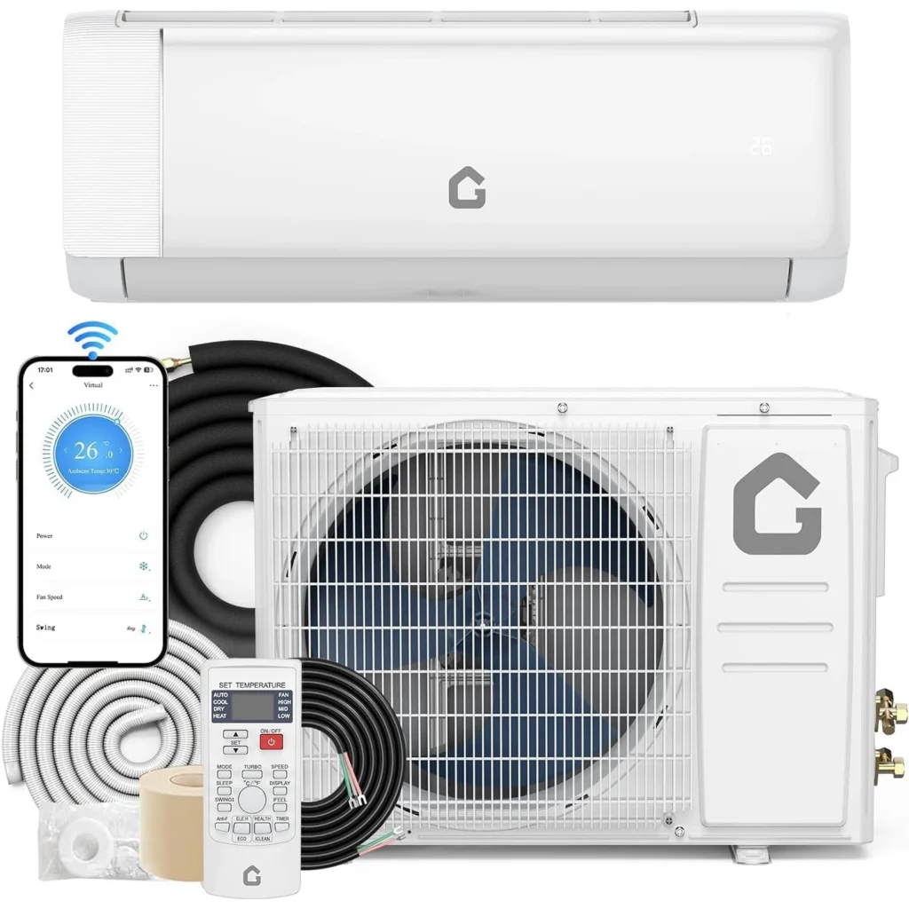18000 BTU Mini Split Air Conditioner with Cooling / Heating 21 SEER2 230V Energy Ductless AC Unit Cools Rooms Up to 1250 Sq.Ft — Generic