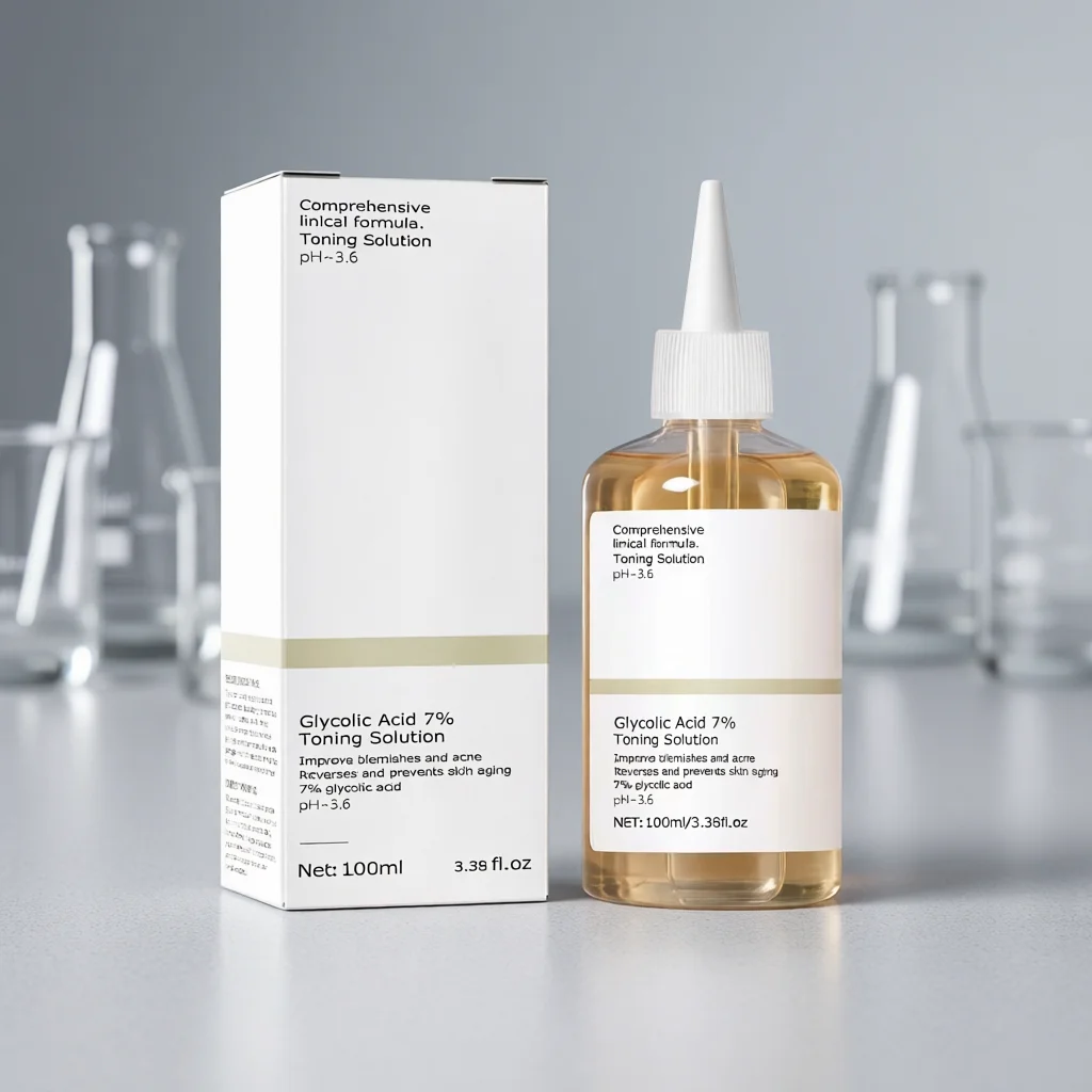 100ml Glycolic Acid 7% Toning Solution To Remove Acne and Moisturize Skin Rejuvenating Lotion — Generic