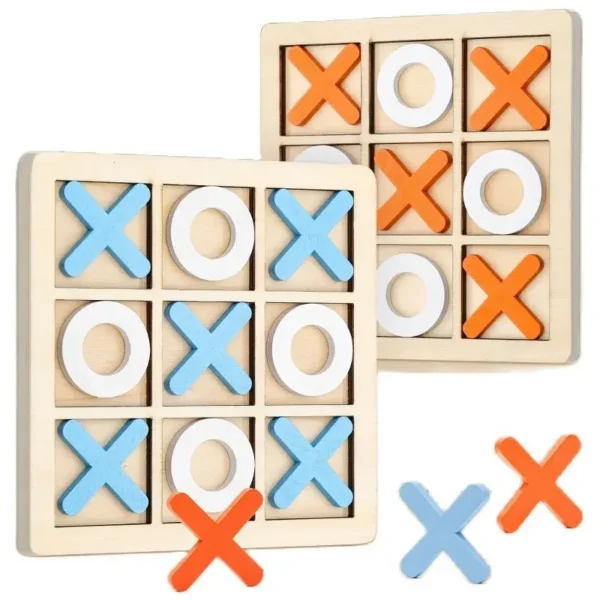 Montessori Play Game Wooden Toy Mini Chess Interaction Puzzle Training Brain Learing Early Educational Toys For Children Kids — Ring