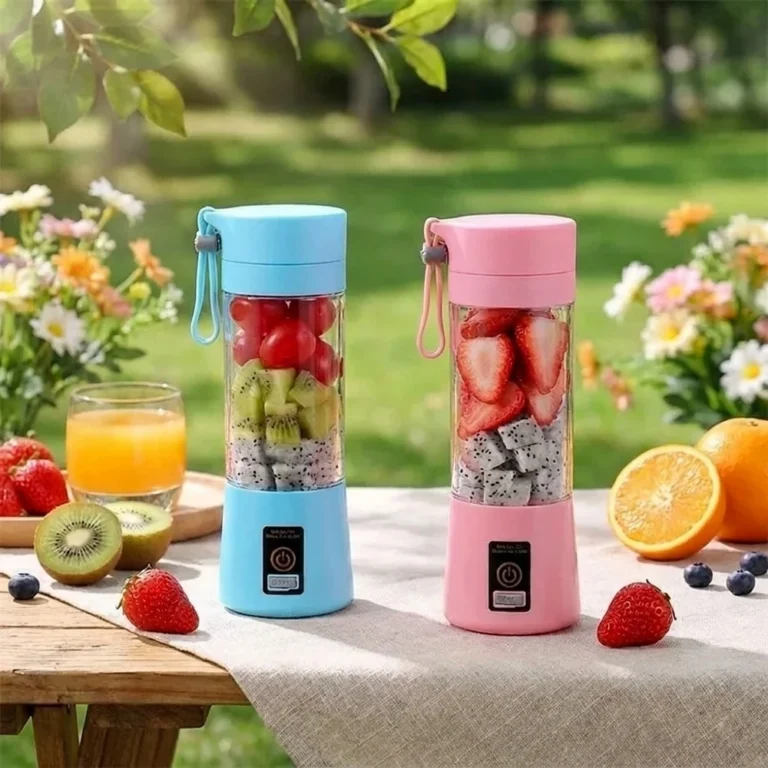 Portable USB Rechargeable Electric Juice Extractor Cup, 6-Leaf Blade Automatic Mini Juicer Blender, Lightweight Fruit Mixer for — Portable