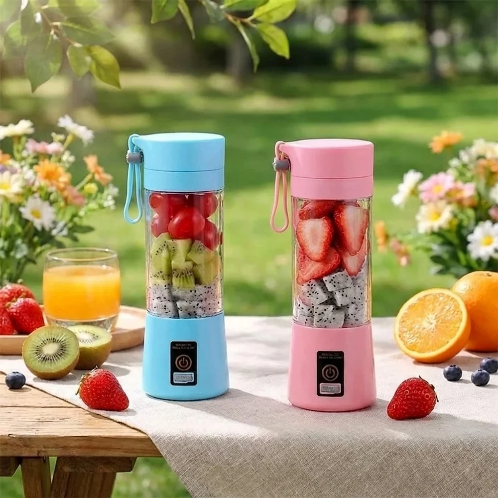 S76e14436a83848aaac9ff45ae2667acdJ-1.webp Portable USB Rechargeable Electric Juice Extractor Cup, 6-Leaf Blade Automatic Mini Juicer Blender, Lightweight Fruit Mixer for — Portable