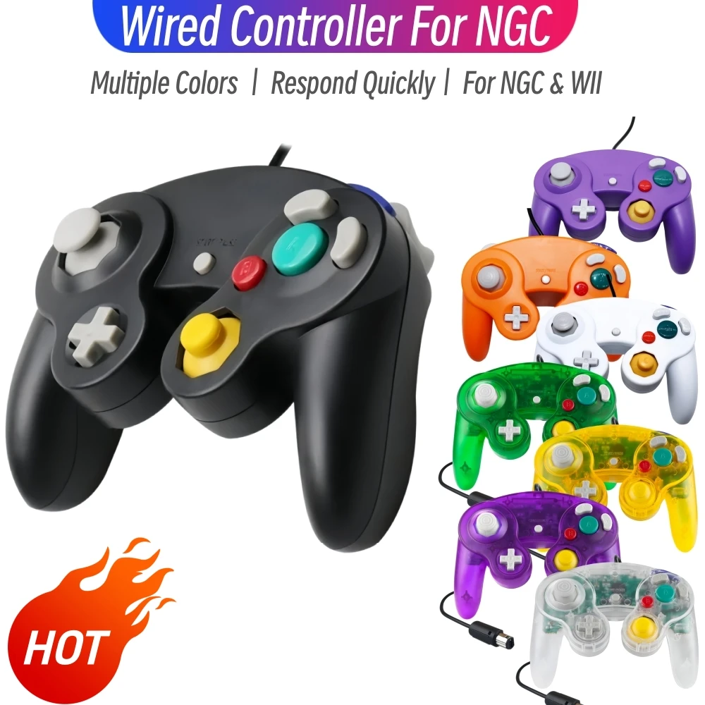 Multiple Colors Gamepads For GameCube Wired Controller Gamepad Joystick For NGC Game Console Accessories — Multiple