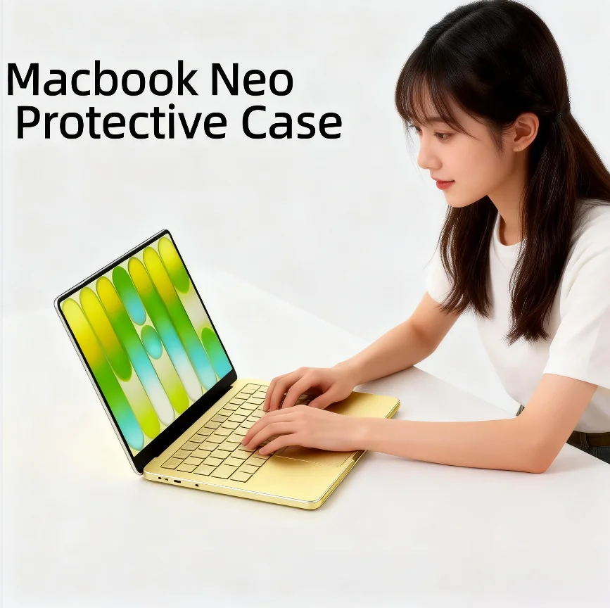 S7d13eabbb2ef4a77bad88b810fe33049o.webp Laptop Case For macbook Neo Case Touch Coque For 2026 Macbook Neon Case Funda macbook neo skin A18 Pro A3404 Protective cover — MAC