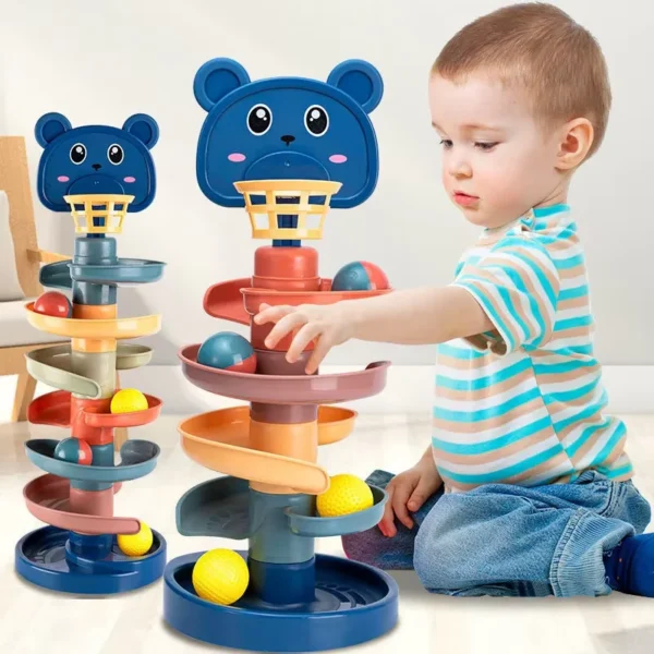 Montessori Rolling Ball Development Game Baby Ball Toy Educational Toys Montessori Activity Stacking Toys For Babies 1 2 3 Years — Montessori