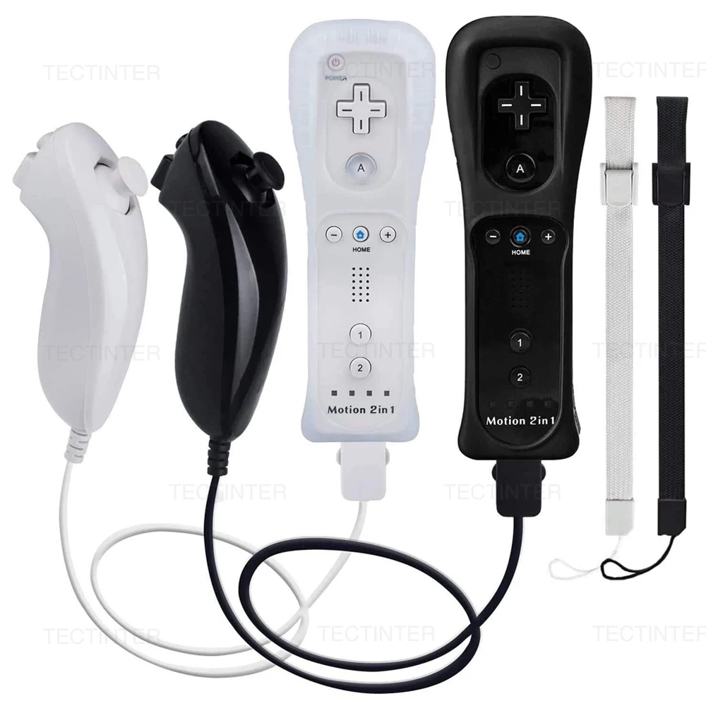 Wireless Remote Controller For Nintendo Wii Nunchuck with Motion Plus Bluetooth Gamepad For Wii /Wii U Console Joystick Joypad — Wireless