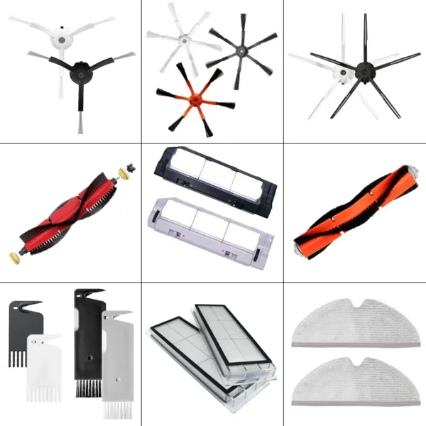 For XiaoMi Roborock s50 s51 s55 s6 s60 s61 s65 s5 s6 MaxV s6 Pure Vacuum Cleaner HEPA Filter Mop Cloth Side Brush Accessories — Xiaomi
