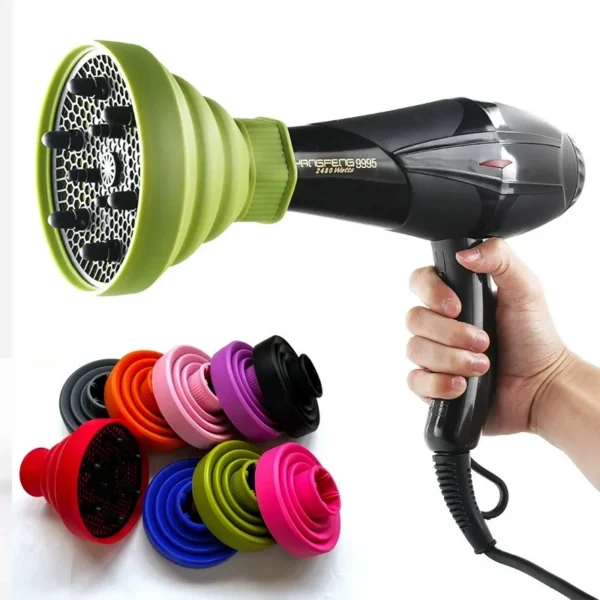 Universal Hair Dryer Diffuser Attachment QuickFold Design for Styles Portable Durable Universally Compatible with Most Dryers — Universal