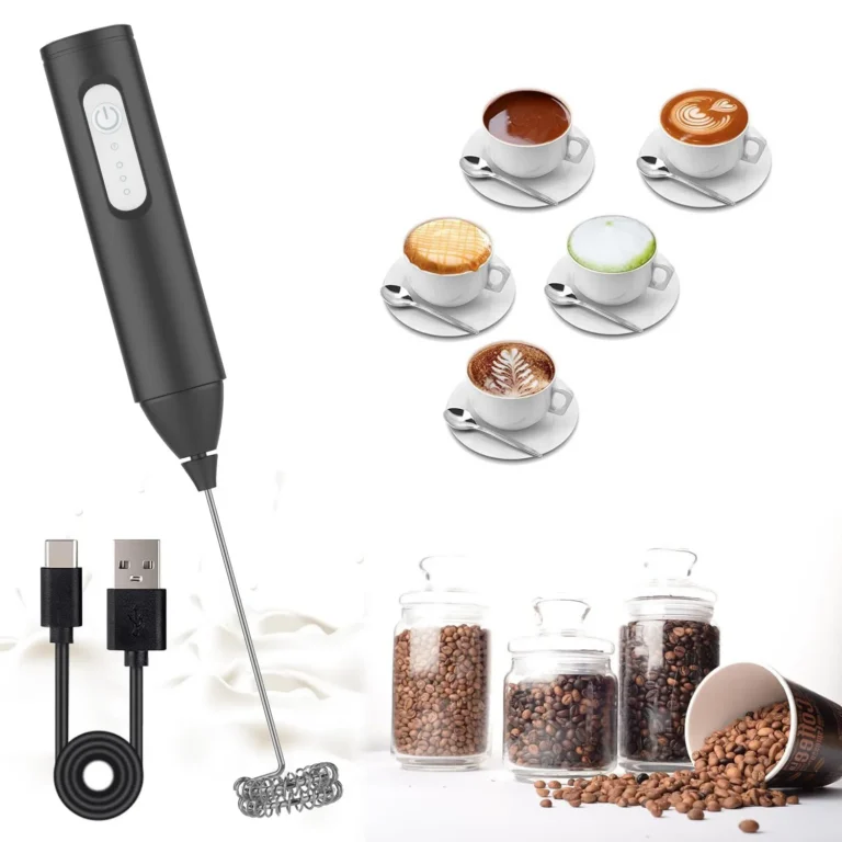 MINI Milk Frother USB Rechargeable 3 Speeds Foam Maker Coffee Whisk Mixer Electric Handle Blender Egg Beater — MINI
