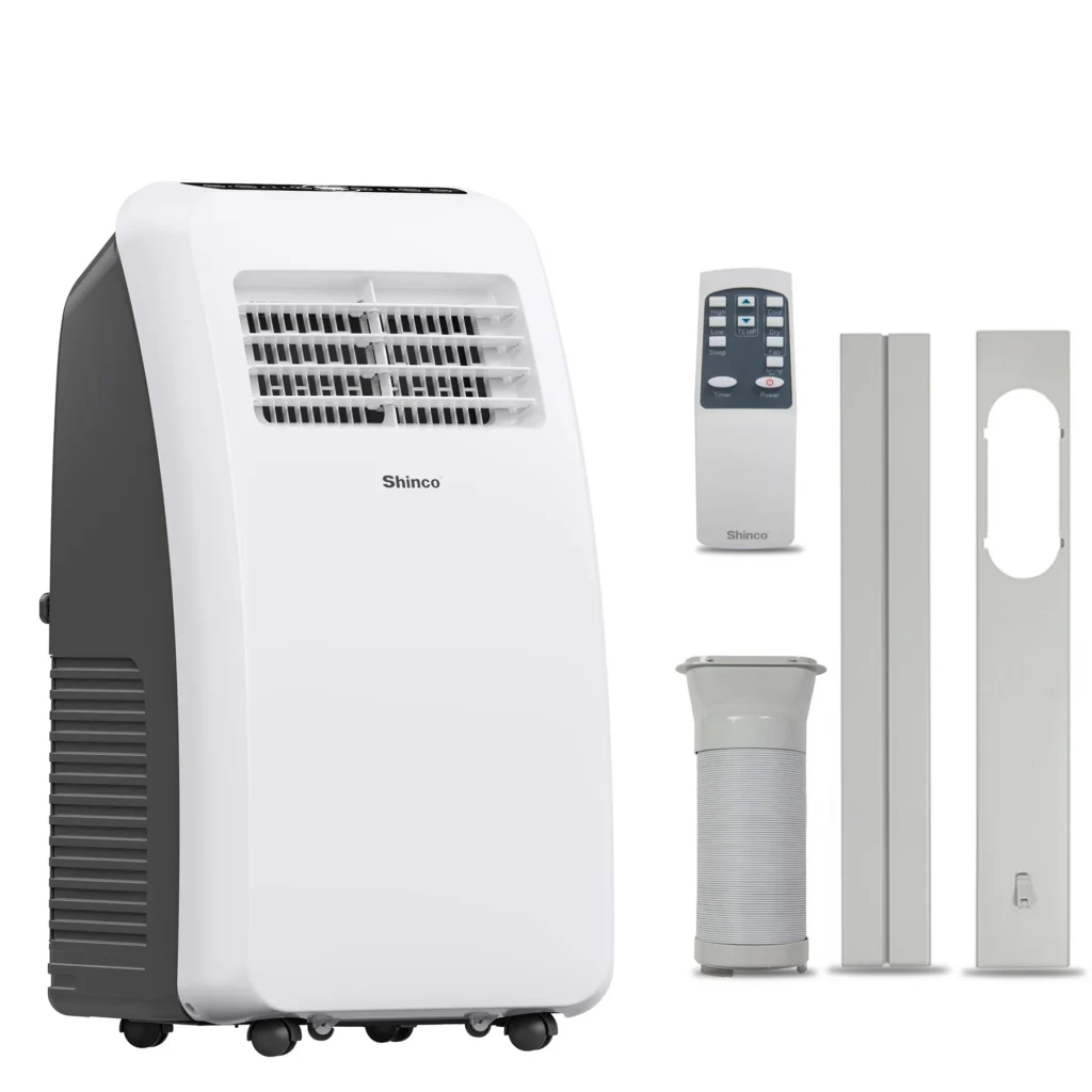 Shinco 8,000 BTU Portable Air Conditioner - 3-in-1 Cool/Dehumidifier/Fan for Rooms Up to 350 sq.ft, Remote Control & 24H Timer — Shinco
