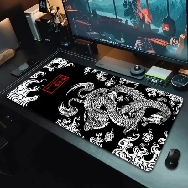 Japanese Dragon Gaming Mousepad Speed Desk Mat Anime Theme Keyboard Gamer Mouse Pad for Esports — Japanese