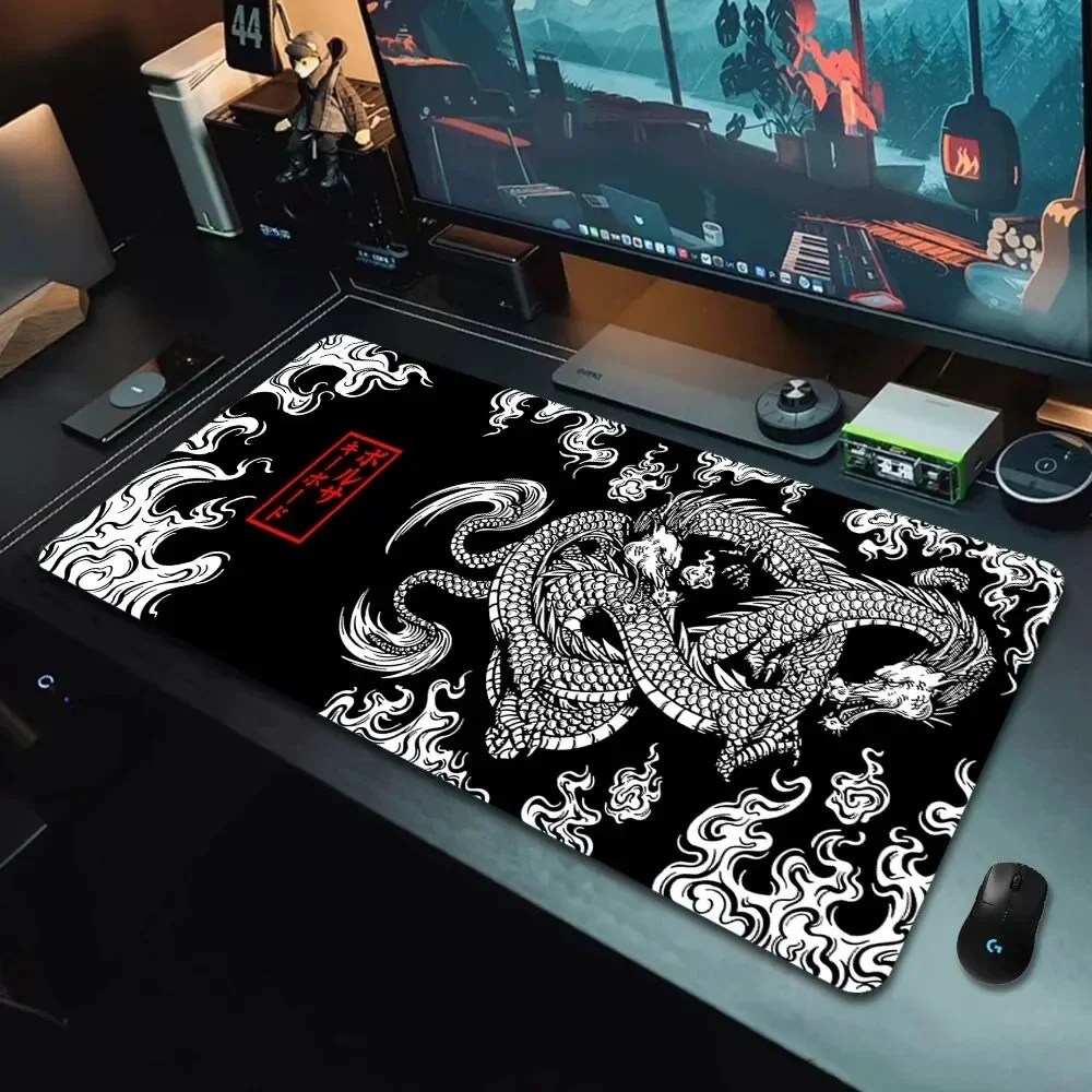 Japanese Dragon Gaming Mousepad Speed Desk Mat Anime Theme Keyboard Gamer Mouse Pad for Esports — Japanese