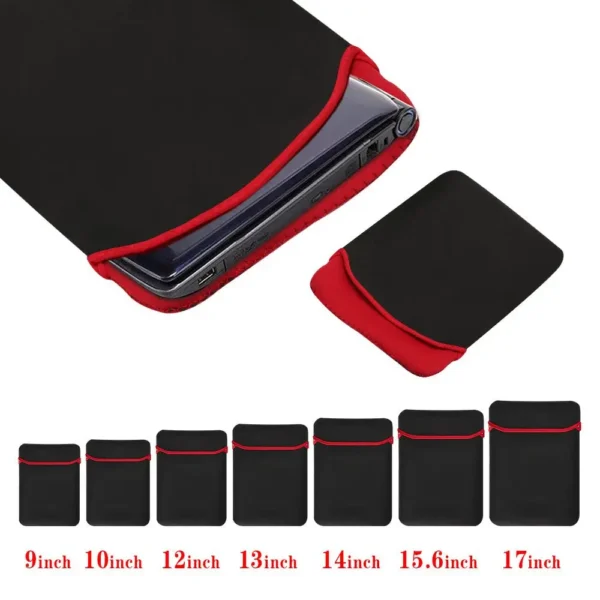 9"-17" Ultra Slim Laptop Bag Full Protective iPad Macbook Sleeve Case Pouch for Apple Dell Lenovo ASUS Xiaomi Notebook Computer — Apple