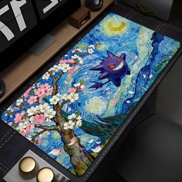 Mouse Pad Gaming Accessories PC Gamer alfombrilla Computer Desk Mat Laptop Varmilo Large Keyboard Pad P-Pokemons Gengar Mousepad — Mouse
