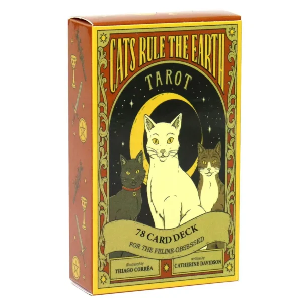 Cats Rule Earth tarot cards A 78 Oracle English Visions Divination Edition Deck Borad Playing Games — Cats