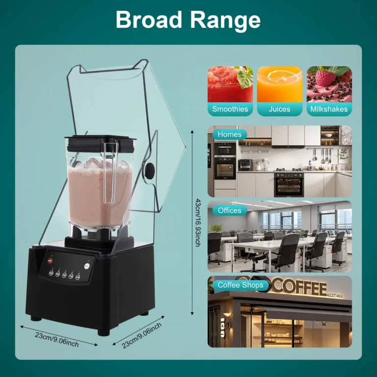 1.8L Electric Drink Mixer 2200W Milkshake Maker Soundproof Smoothie Machine Stainless Steel Electric Blender w/Timer, 23000RPM — MAC