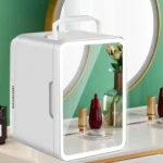 Portable Refrigerator 110V / 12V DC Birthday Gift Refrigerator Organization for Dorm Skincare Home Use Outdoor Beauty Makeup — Portable
