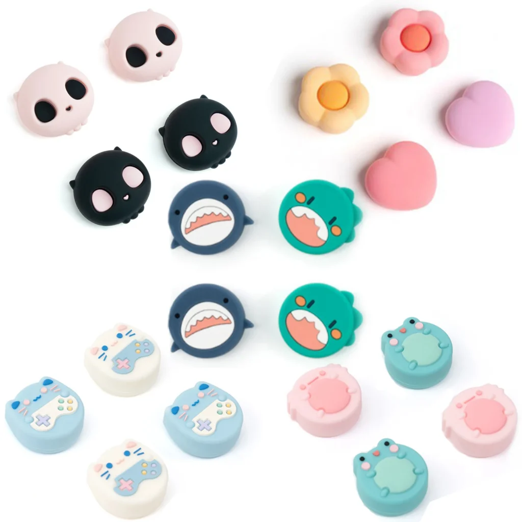 New Silicone Thumb Stick Grip Cap Soft Cover For Nintendo Switch Oled NS Lite For Sony PS5 PS4 Pro PS3 Xbox One/360 Series X/S — Sony