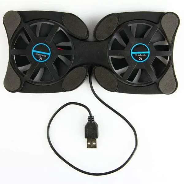 Foldable USB Laptop Cooling Pads With Double Fans Mini Octopus Notebook Cooler Cooling Pad For 7-15 Inch Notebook Laptop — Foldable