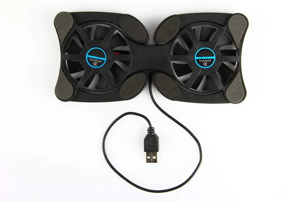 Foldable USB Laptop Cooling Pads With Double Fans Mini Octopus Notebook Cooler Cooling Pad For 7-15 Inch Notebook Laptop — Foldable