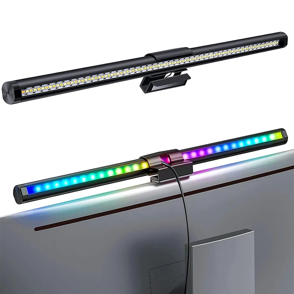 Sa0a052ba8c5742b19956ae0a413ee8f8i.webp LED Desk Lamp Monitor Light Bar Eye-Care Stepless Dimming Lighting Table Lamp Computer Monitor Screen Light Bar for Work/Gaming — LED