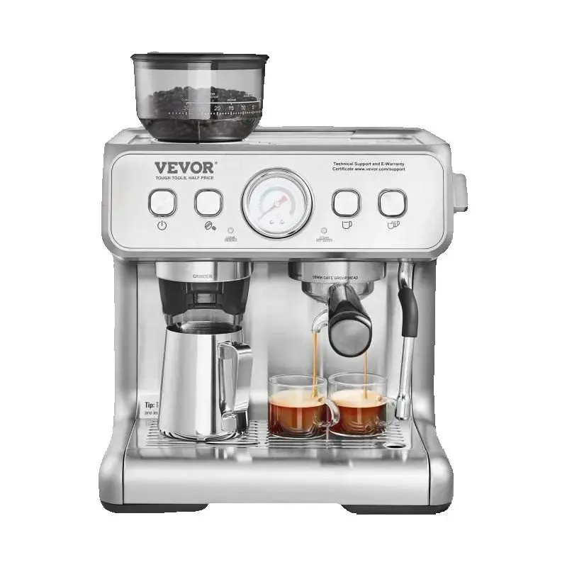 Sa4d73209c5e0428892825fa608d61138o.webp SucceBuy Espresso Machine with Grinder 15 Bar Semi-Automatic Espresso Coffee Maker with Milk Frother Steam Wand — MAC