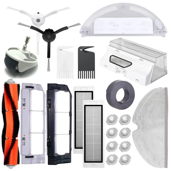 For XiaoMi Roborock S5 S50 S51 S55 S6 S60 S6 Pure Vacuum Cleaner Spare Parts HEPA Filter Mop Cloth Side / Main Brush Accessories — Xiaomi