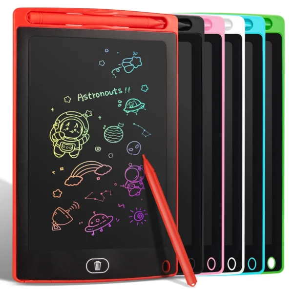 6.5/8.5/10/12 Inch LCD Drawing Tablet for Kids, Rechargeable Erasable Board with Pen, Travel Educational Toy Gift for Boys Girls — Generic