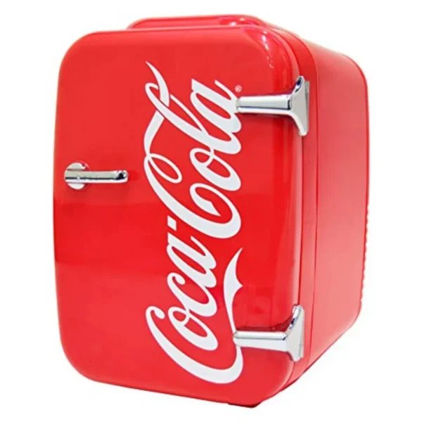 Retro Mini Fridge for Bedroom - Car Office Desk and College Dorm Room - 4L/6 Can 12V Portable Cooler and Warmer for Food Drinks — Retro