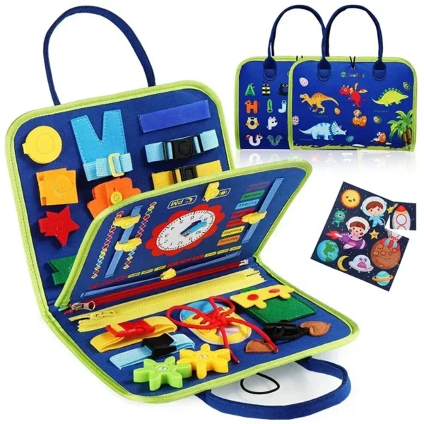 Montessori Kids Travel Toy Felt Activity Quiet Books Busy Board Activity Educational Sensory Learning Book — Montessori