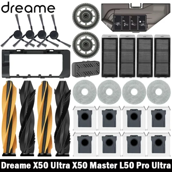 Dreame X50 Ultra/X50 Master/L50 Pro Ultra/L40S Pro Ultra/L40s Ultra/MOVA V50 Ultra Parts Main Brush Filter Mop Cloth Dust Bag — Dreame