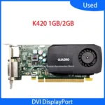 Original For Quadro K420 1GB 2GB DDR3 DVI DisplayPort Graphics Card Video Card for Professional Graphics Card PS CAD Design — Original