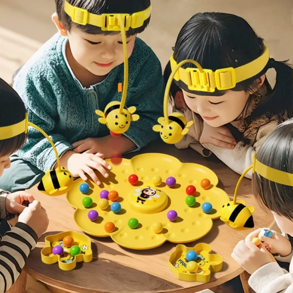 Little Bumblebee Multifunctional Board Game Puzzle Fishing Toys Interactive Educational Toys For Kids Christmas Gift Family Game — Little