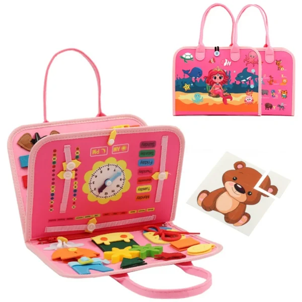 Montessori Busy Board Toy, Suitable For Boys And Girls, Can Be Used As A Gift, Sensory Toy, Educational Travel Toy, Preschool Ac — Montessori