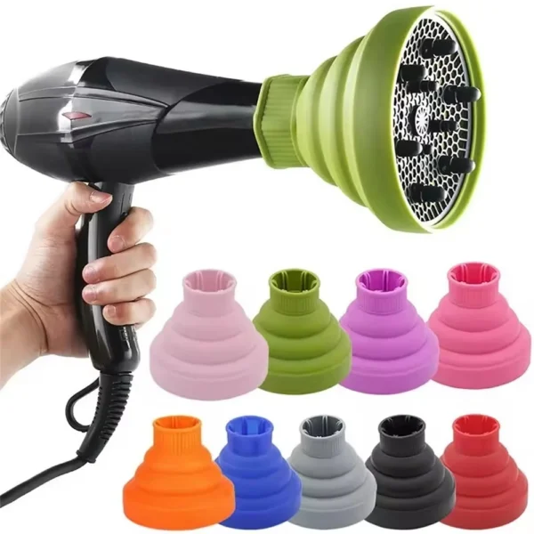 Silicone Hair Styling Tool Accessories Suitable Universal Hair Curl Diffuser Cover Diffuser Disk Hairdryer Curly Drying Blower — Silicone
