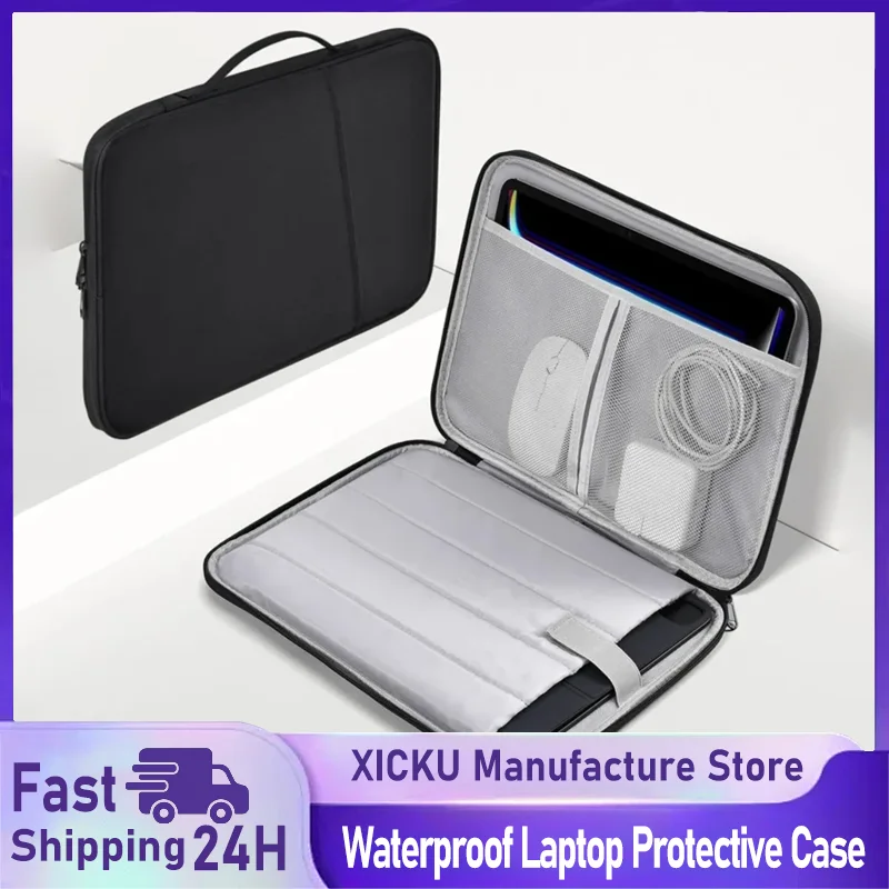 Waterproof Shockproof Handle Bag Laptop Sleeve Case for Macbook Air 11 13 Inch M4 M3 M2 Chip Mac Book Cover Accessories — MAC