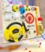 Wooden Busy Board for Toddlers -22 in 1 Montessori Toys Activity Board Sensory Toys Montessori Busy Board 1+ Year Old Early Educ — Wooden