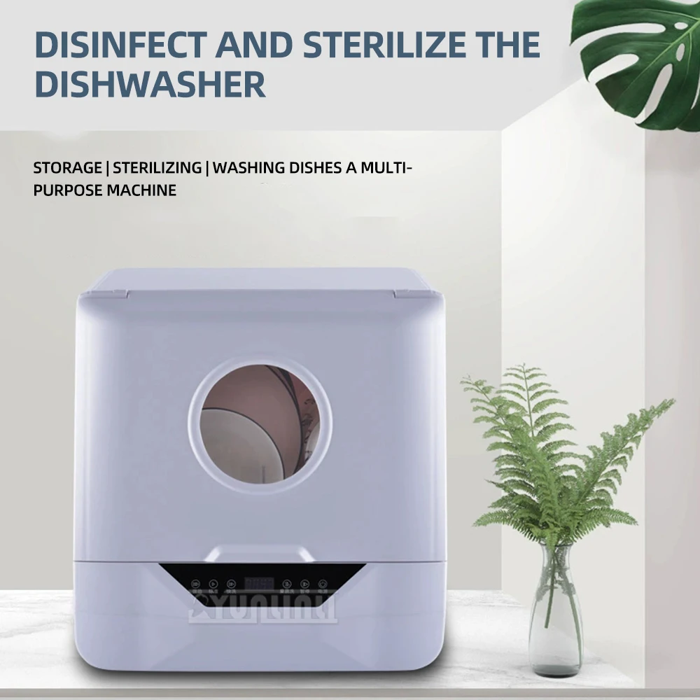 Countertop Electric Dish Washers Kitchen Dish Bowl Washing Machine Máquina Lavar Louça Portátil Small Dishwasher — MAC