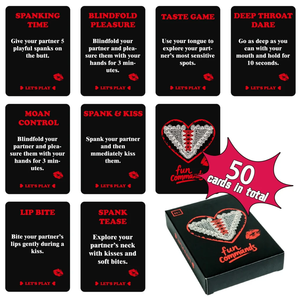 50PCS Couple Sex Funny Game Card Truth or Dare Game Cards Heat Up Relationships for Adult Lovers Sweet Interactive Sex Products — Generic