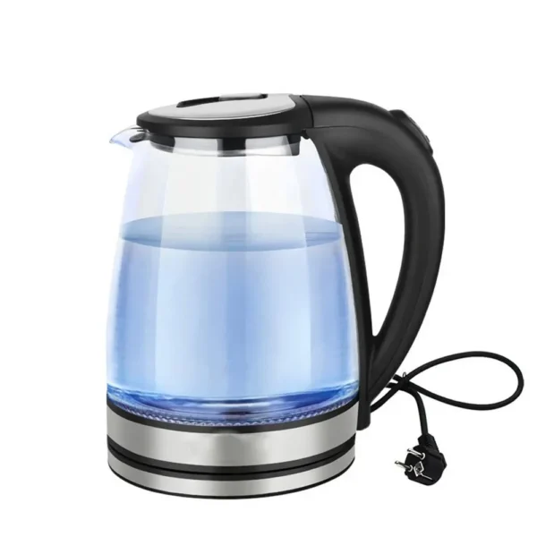 Glass Electric Kettle Cordless Water Boiler Fast Boiling BPA-Free Tea Kettle for Home Office Health Use — Glass