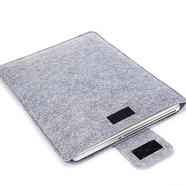 Felt Sleeve Slim Tablet Case Cover Bag for MacBooks Air Pro 11 13 15 Inch Solid Color Tablet Storage Bag — MAC