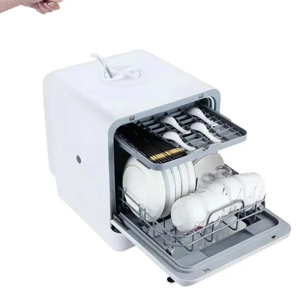 Portable Mini Drawer Countertop Dishwasher 5 Sets Capacity Fully Automatic App Household Appliances Smart Kitchen Dishwasher Hot — Portable