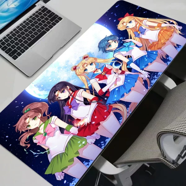 Mouse Pads Anime Mouse Pad Gamer Keyboard Mousepad Pc Computer S-sailor Moon girl rubber Desk Mat Gaming Pad Non-slip Mouse Mats — Mouse
