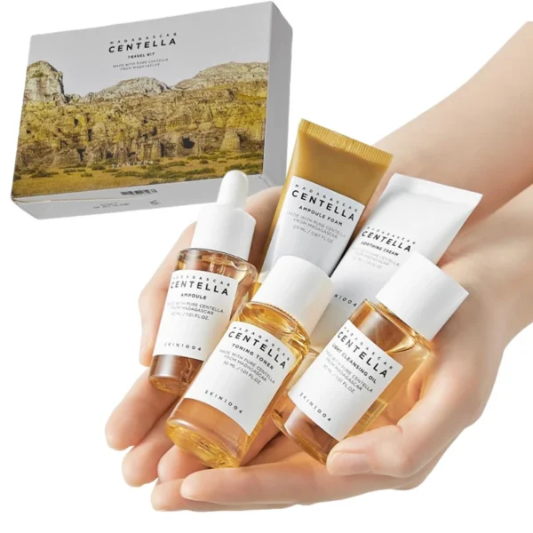 Centella Travel Travel Kit Toner Ampoule Soothing Cream Cleansing Oil Ampoule Foam Skincare Box Gift Sets Mothers Day Gifts — Centella
