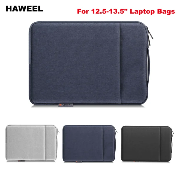 HAWEEL Laptop Sleeve Case Zipper Briefcase Bag with Handle for 12.5-13.5 inch Laptop — HAWEEL