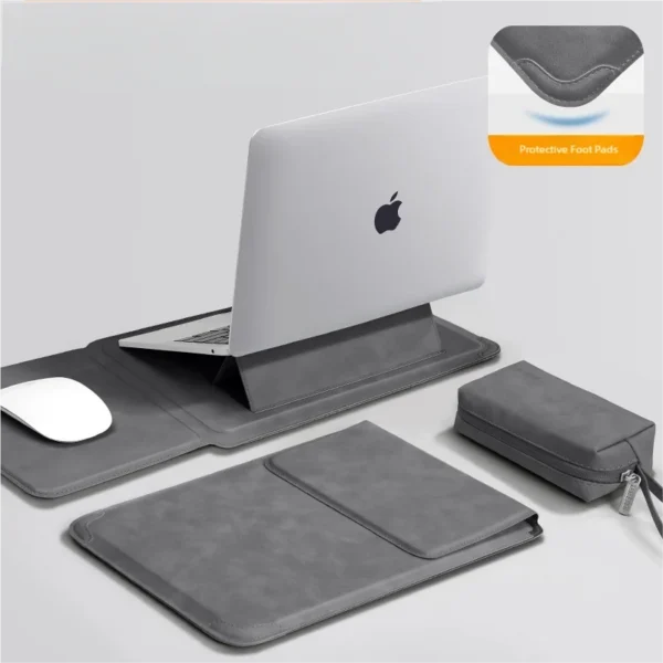Laptop Sleeve Case 13 14 15 15.6 16Inch For Huawei HP DELL Bag For Macbook Air Pro 13 13.6 M4 Notebook Case with stand Men Women — Huawei
