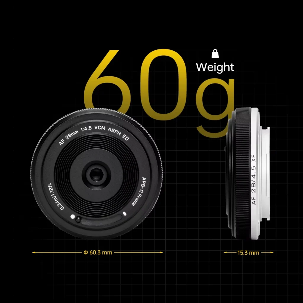 VILTROX AF 28mm F4.5 Full Frame Fixed focus Slim Chip Camera Lens — VILTROX