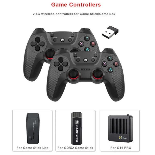 High quality 2.4G Wireless doubles game Controller For M8/GD10/G11 Pro/X2 Game Stick for Linux/Android phone gamepad Joystick — High